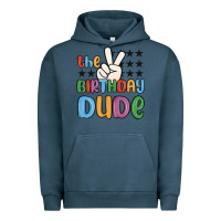 Pigment Midnight Navy the birthday dude Urban Hoodie - MaliasSmallBusiness