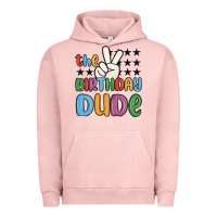 Pigment Salmon the birthday dude Urban Hoodie - MaliasSmallBusiness