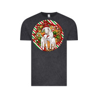 Vintage Black christmas goat family ornament Vintage Tee - Artiststas