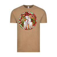 Vintage Coffee christmas goat family ornament Vintage Tee - Artiststas