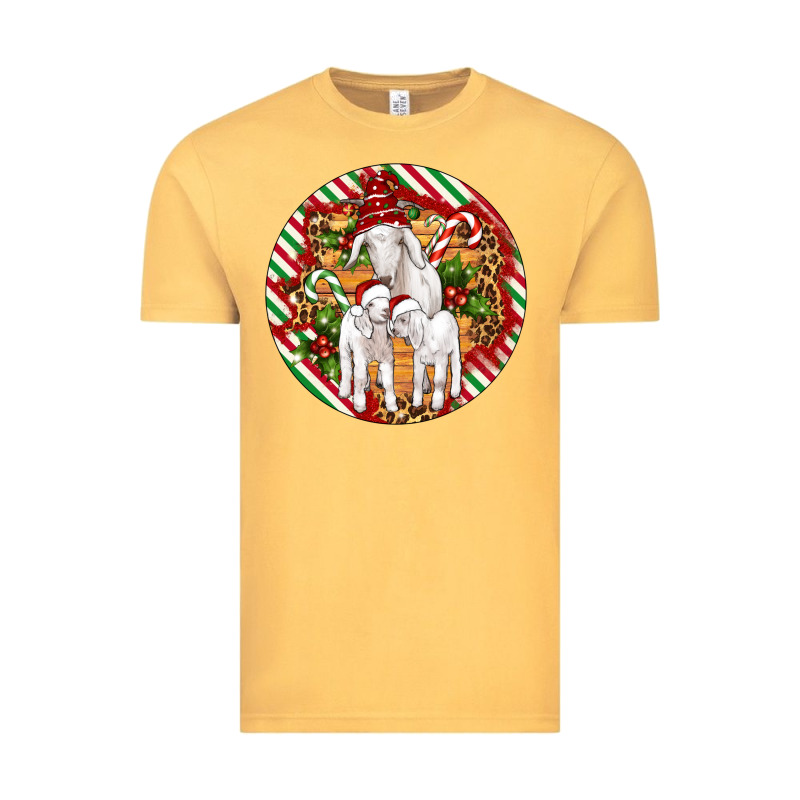 Christmas Goat Family Ornament Vintage Tee by Artiststas | Teevron