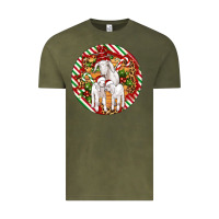Vintage Olive christmas goat family ornament Vintage Tee - Artiststas