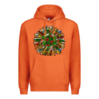 Carrot Leopard Christmas Sunflower Premium Hoodie - RanaPortraitStore