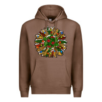Chestnut Leopard Christmas Sunflower Premium Hoodie - RanaPortraitStore