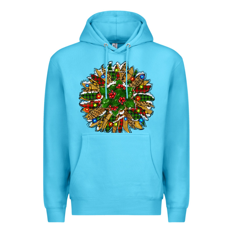 Leopard Christmas Sunflower Premium Hoodie by RanaPortraitStore | Teevron