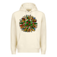 Sandshell Leopard Christmas Sunflower Premium Hoodie - RanaPortraitStore