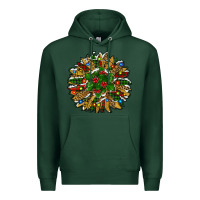 Sports Green Leopard Christmas Sunflower Premium Hoodie - RanaPortraitStore