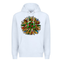 White Leopard Christmas Sunflower Premium Hoodie - RanaPortraitStore