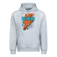Heather Grey nurse lightning bolt Urban Hoodie - MaliasSmallBusiness