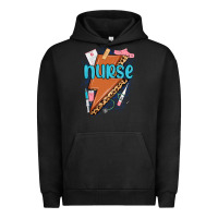 Pigment Black nurse lightning bolt Urban Hoodie - MaliasSmallBusiness
