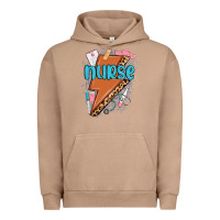 Pigment Burro nurse lightning bolt Urban Hoodie - MaliasSmallBusiness
