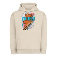Pigment French Oak nurse lightning bolt Urban Hoodie - MaliasSmallBusiness