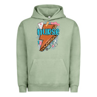 Pigment Oil Green nurse lightning bolt Urban Hoodie - MaliasSmallBusiness