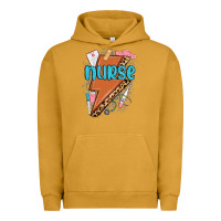 Pigment Peanut Butter nurse lightning bolt Urban Hoodie - MaliasSmallBusiness