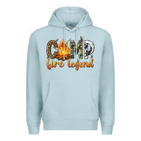 Blue Mist camp fire legend with fire Premium Hoodie - texasbilliewilder
