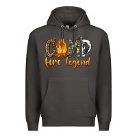 Smoke camp fire legend with fire Premium Hoodie - texasbilliewilder