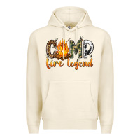Tofu camp fire legend with fire Premium Hoodie - texasbilliewilder