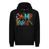 Black camp life Premium Hoodie - texasbilliewilder