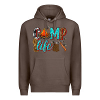 Coffee camp life Premium Hoodie - texasbilliewilder