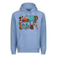 Colony Blue camp life Premium Hoodie - texasbilliewilder