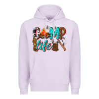 Lilac camp life Premium Hoodie - texasbilliewilder