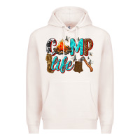 Pale Pink camp life Premium Hoodie - texasbilliewilder
