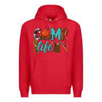 Red camp life Premium Hoodie - texasbilliewilder