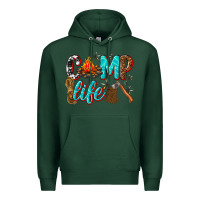 Sports Green camp life Premium Hoodie - texasbilliewilder