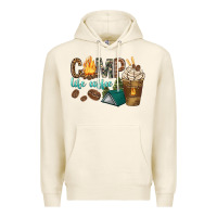 Tofu camp life coffee with coffee cup Premium Hoodie - texasbilliewilder