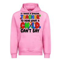It Takes A Special Teacher To Hear What A Child Ca Urban Hoodie | Teevron