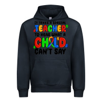 Navy it takes a special teacher to hear what a child ca Urban Hoodie - MaliasSmallBusiness
