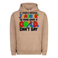 Pigment Burro it takes a special teacher to hear what a child ca Urban Hoodie - MaliasSmallBusiness