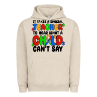 Pigment French Oak it takes a special teacher to hear what a child ca Urban Hoodie - MaliasSmallBusiness