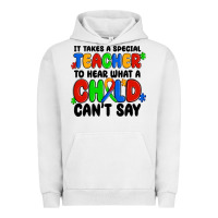 Pigment Lunar Rock it takes a special teacher to hear what a child ca Urban Hoodie - MaliasSmallBusiness
