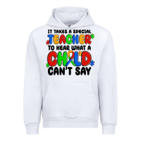 White it takes a special teacher to hear what a child ca Urban Hoodie - MaliasSmallBusiness