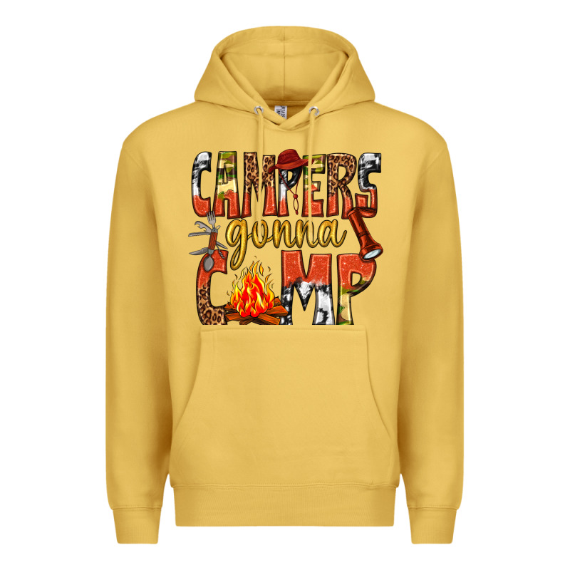 Campers Gonna Camp Western Premium Hoodie by texasbilliewilder | Teevron