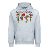 Heather Grey grandma's garden Urban Hoodie - MaliasSmallBusiness