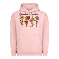 Pigment Salmon grandma's garden Urban Hoodie - MaliasSmallBusiness