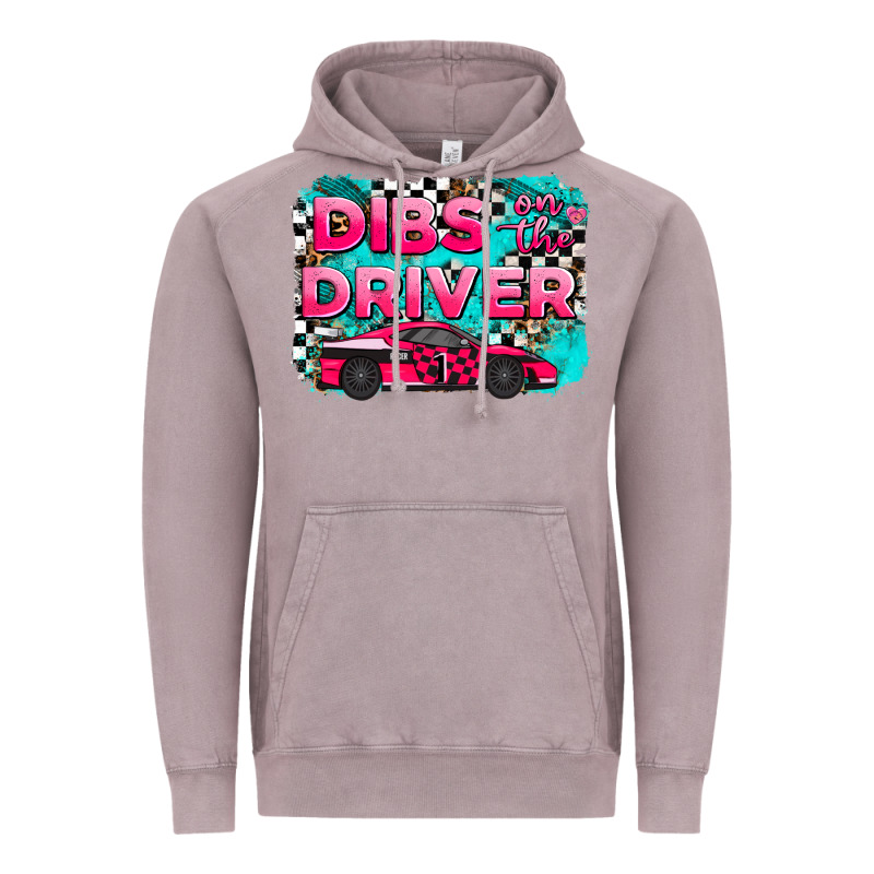 Dibs On The Driver Background Vintage Hoodie by AdoDesignShop | Teevron