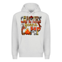 Dove Grey campers gonna camp western Premium Hoodie - texasbilliewilder