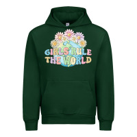 Forest Green girls run the world Urban Hoodie - MaliasSmallBusiness
