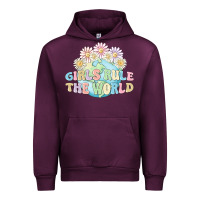 Mauve Wine girls run the world Urban Hoodie - MaliasSmallBusiness
