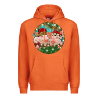 Carrot Christmas Pigs Premium Hoodie - RanaPortraitStore