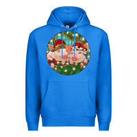 True Royal Christmas Pigs Premium Hoodie - RanaPortraitStore
