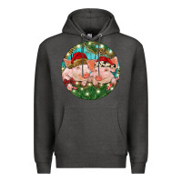 Christmas Pigs Premium Hoodie | Teevron