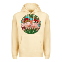 Pina Colada Christmas Pigs Premium Hoodie - RanaPortraitStore