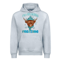 Heather Grey i'm freaking freezing Urban Hoodie - MaliasSmallBusiness