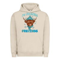 Pigment French Oak i'm freaking freezing Urban Hoodie - MaliasSmallBusiness
