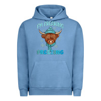 Pigment Pebble Blue i'm freaking freezing Urban Hoodie - MaliasSmallBusiness
