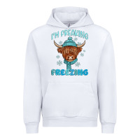 White i'm freaking freezing Urban Hoodie - MaliasSmallBusiness